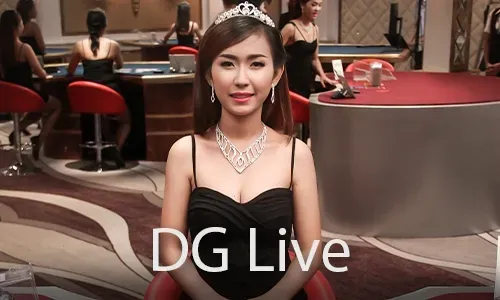 Live dealer playing baccarat